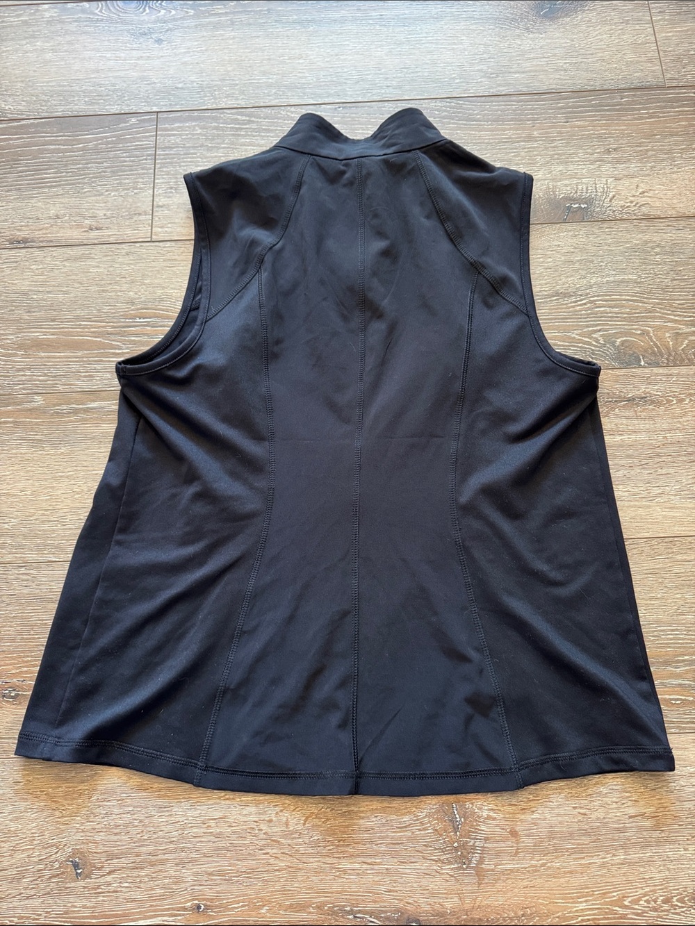 Chico's Zenergy Black Sleeveless Zip Vest Size: 1 - Picture 9 of 10